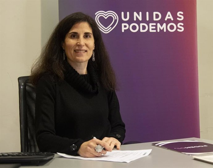 La diputada de Unidas Podemos e impulsora de la iniciativa, Antnia Martín.