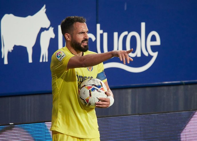 Mario Gaspar durante un partido del Villarreal CF
