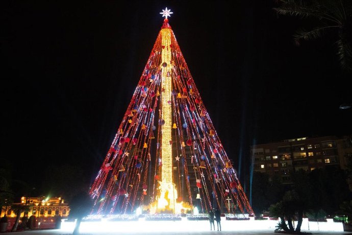 Encendido Gran Árbol de Navidad Murcia