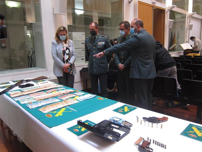 La Guardia Civil y la delegada del Gobierno informan sobre la operación Termis