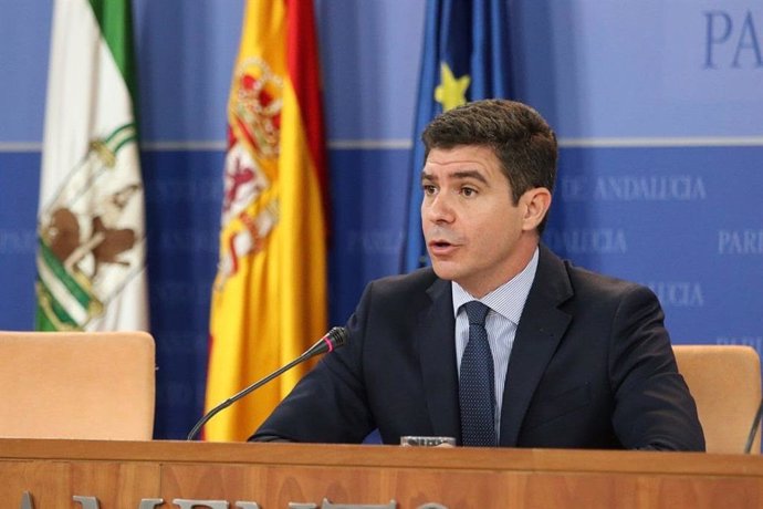 El portavoz de Ciudadanos en el Parlameto andaluz, Sergio Romero, en una foto de archivo.