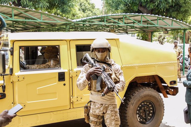 Un militar en Malí