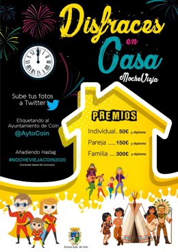 Concurso de disfraces en casa de Coín en nochevieja de 2020