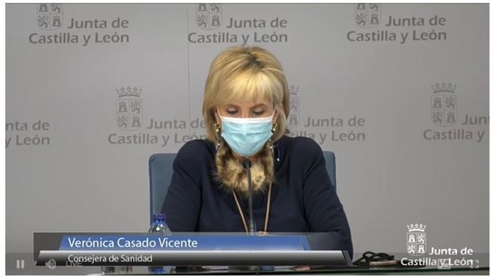 Captura de la comparecencia de Casado en la rueda de prensa posterior al Consejo de Gobierno.