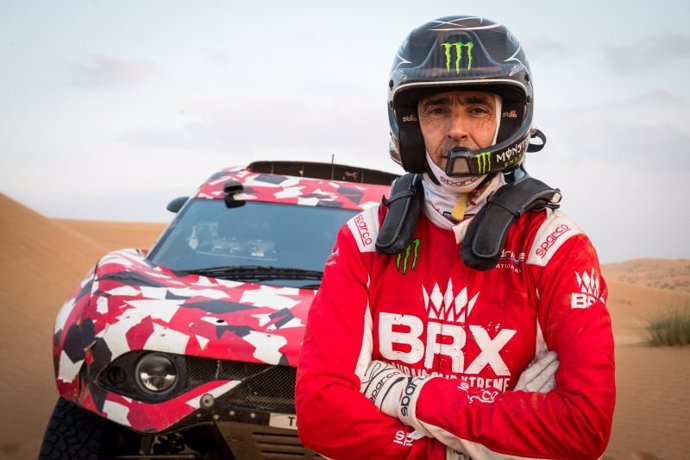 El piloto español de rallys Nani Roma (BRX), en su preparación para el Rally Dakar 2021