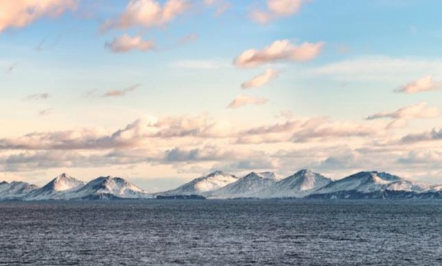 Paisaje en las Islas Aleutianas