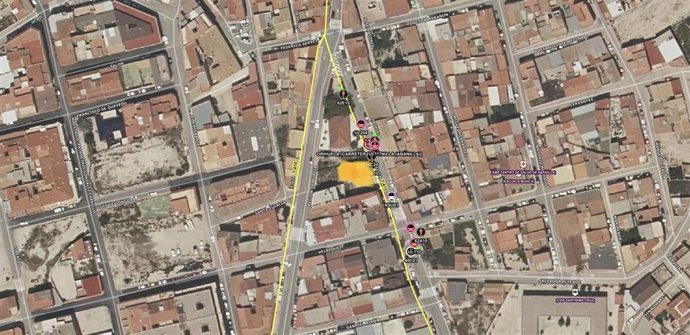 Imagen aérea del lugar en el que se ha producido el incendio