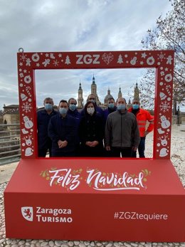 Photocall de Zaragoza Turismo.