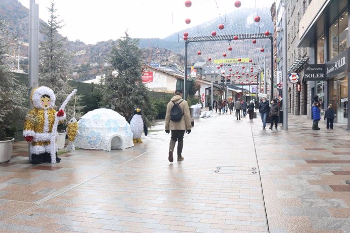 La avinguda Carlemany d'Andorra la Vella (Andorra)