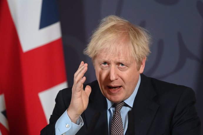 24 December 2020, England, London: British Prime Minister Boris Johnson speaks during a media briefing in Downing Street, on the post-Brexit trade deal agreement. Britain and the European Union have struck a historic post-Brexit trade deal just days bef