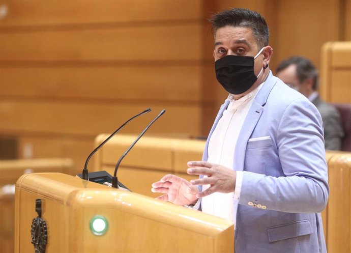 El senador de Compromís Carles Mulet interviene durante una sesión plenaria en el Senado, en Madrid (España), a 4 de noviembre de 2020.