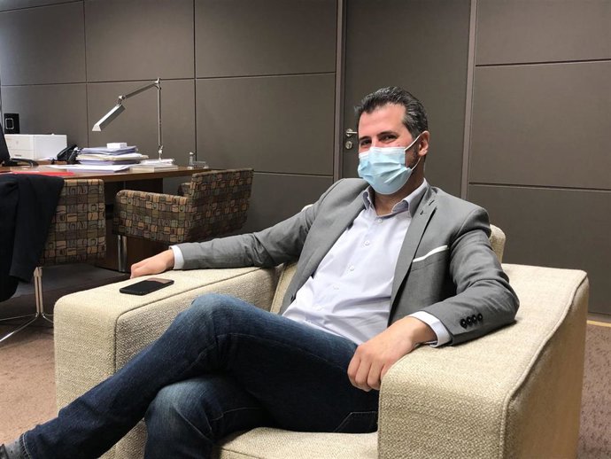 El secretario autonómico del PSOE, Luis Tudanca, en una entrevista a Europa Press