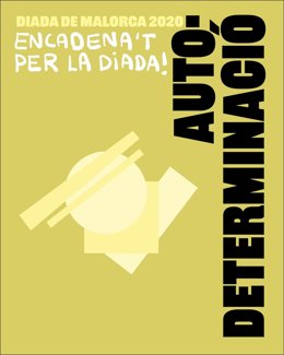 Cadena humana organizada por el BUP con motivo de la Diada de Mallorca 2020.