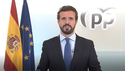 Casado aplaude el "mensaje de esperanza, unidad, futuro e ilusión" del Rey en unos "momentos tan difíciles"