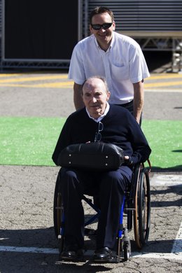 Frank Williams durante el Gran Premio de Fórmula 1 de Cataluña en el año 2016