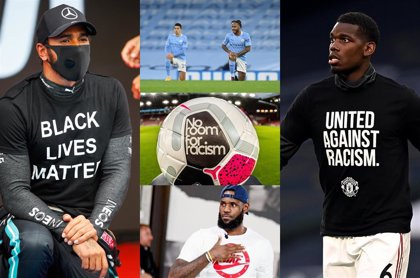 El mundo del deporte dijo 'NO al racismo' en 2020