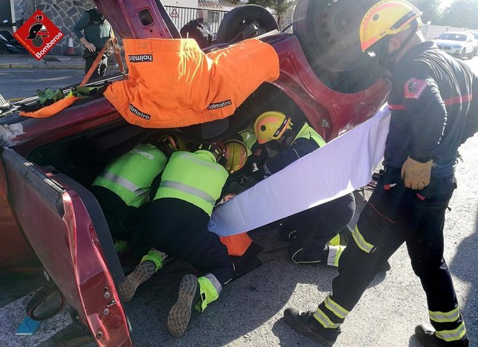 Herido en accidente