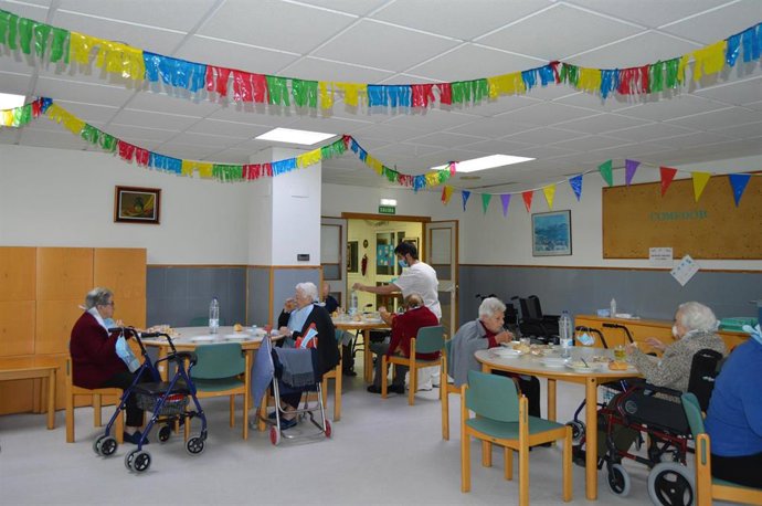 Menú navideño en una residencia de mayores asturiana