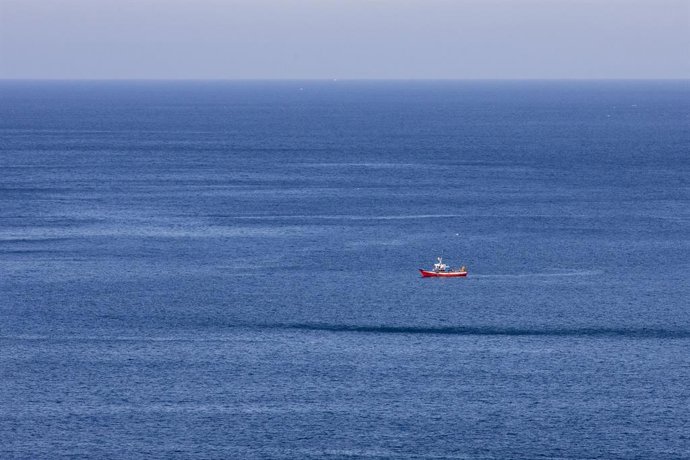 Barco de pesca en Carnota (A Coruña)