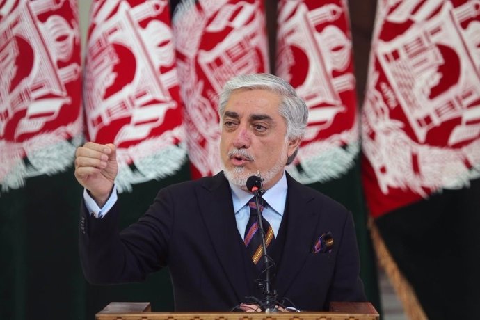 Abdulá Abdulá, en un acto en Kabul