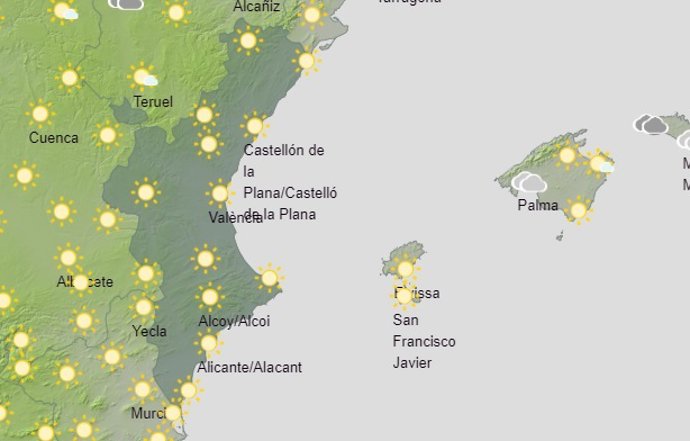 Predicción del tiempo para este sábado, 26 de diciembre