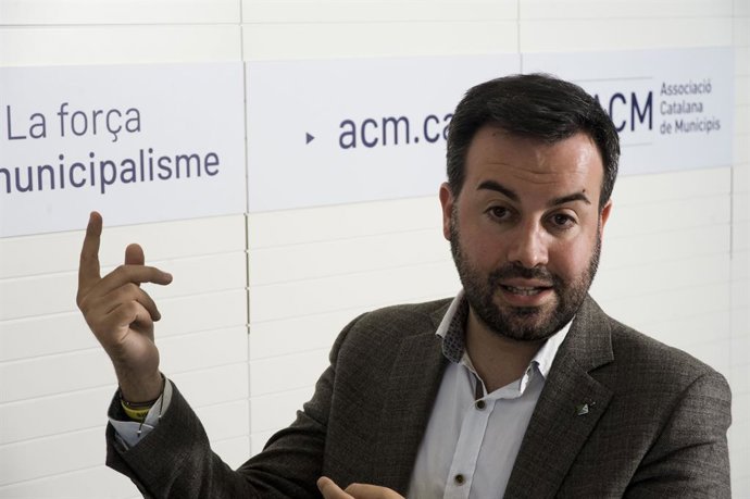 El president de l'ACM, Lluís Soler, durant l'entrevista