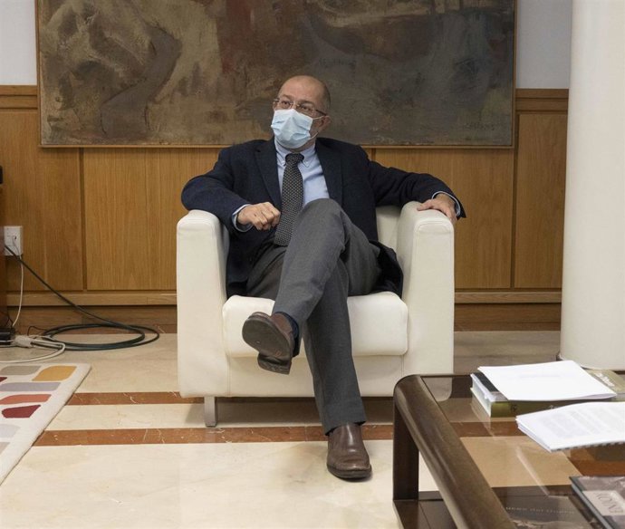 Igea en un momento de la entrevista con EP