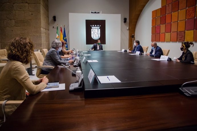 Reunión del Consejo de Gobierno de la Junta de Extremadura, en una imagen de archivo.
