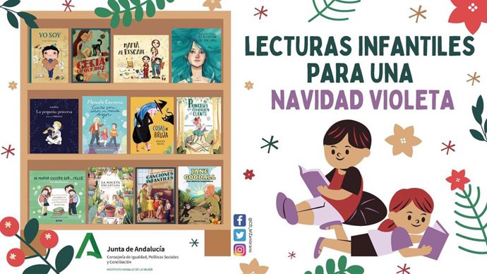 Imagen de la portada de la guía 'Lecturas infantiles para una Navidad violeta'.