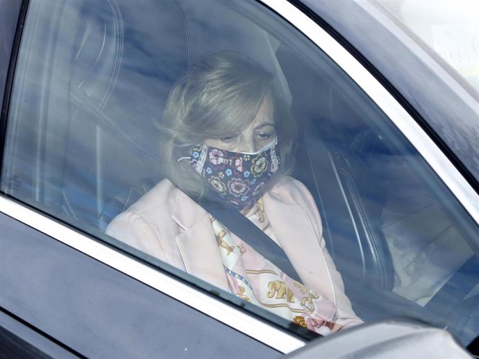 María Teresa Campos llegando a casa de su hija Terelu para pasar la Navidad juntas.
