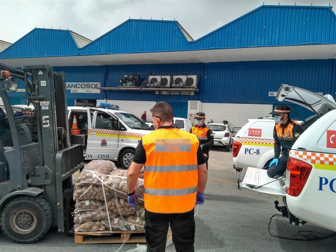 Imagen de archivo de voluntarios de Protección Civil.