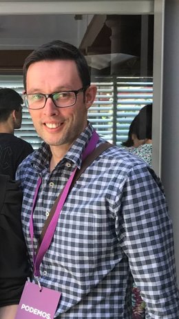 El nuevo coordinador provincial de Podemos Granada, Manu Ríos.