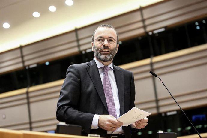 El presidente del Grupo Popular en el Parlamento Europeo, Manfred Weber.