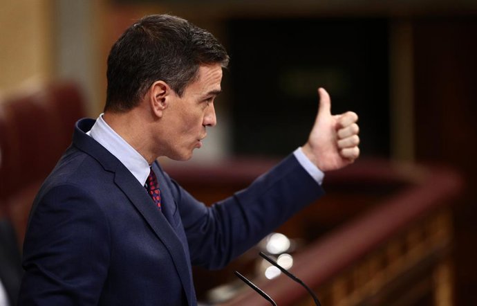 El president del Govern centraol, Pedro Sánchez, durant una sessió de control al Govern al Congrés el passat 16 de desembre del 2020