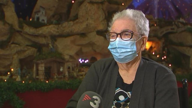 La primera vacunada contra el coronavirus en Catalunya, Josefa Pérez, en una entrevista de TV3.