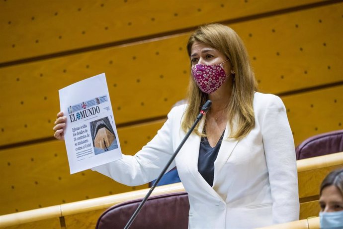 La  senadora del PP, María Teresa Ruiz-Sillero, en una imagen de 3 de noviembre, en el Senado. 