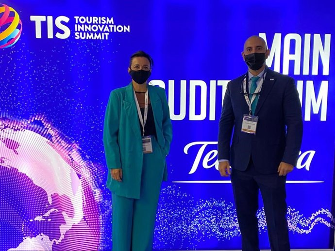 El teniente de alcalde y delegado de Turismo y Playas de Almuñecar, Daniel Barbero, en una imagen en el Tourism Innovation Summit, celebrado en noviembre en Sevilla.