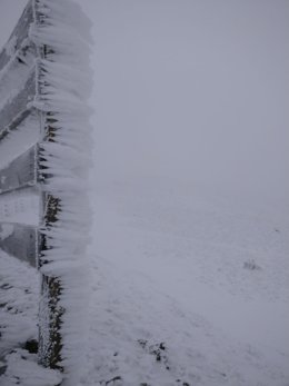 Viento y nieve en La Rioja
