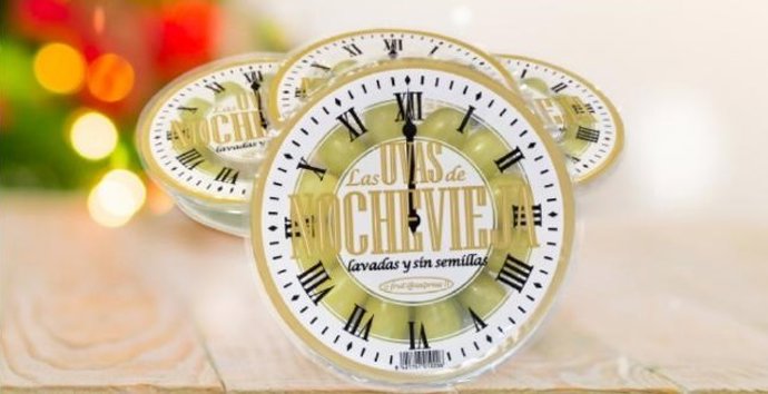 Uvas de reloj murcianas distribuidas por Mercadona