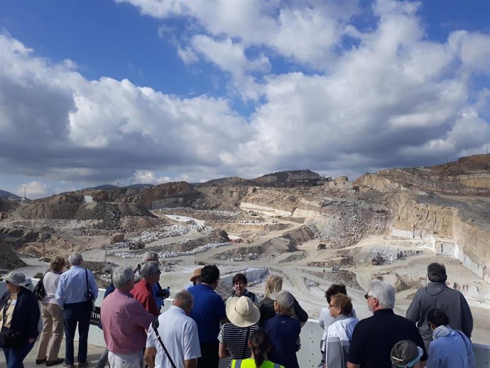Visita a las canteras de Macael en una imagen de archivo.