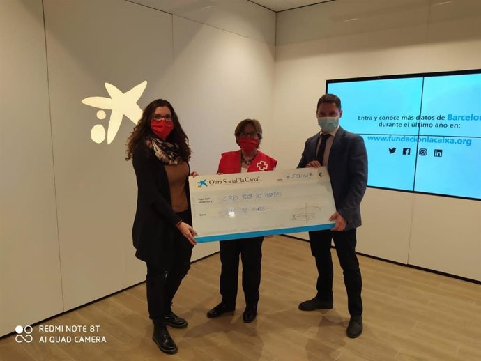 CaixaBank da 5.000 euros a la Creu Roja del Alt Peneds (Barcelona)