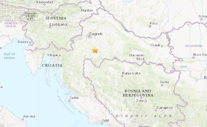 Terremoto de magnitud 5,1 en Croacia