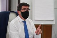 Marín espera que no haya tercera ola en enero en Andalucía por la "evolución positiva" actual pero pide responsabilidad