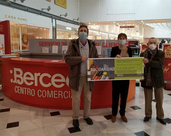 Centro Comercial Berceo de Logroño entrega al Banco de Alimentos de La Rioja más de 2.000 euros de 'La Urna solidaria'