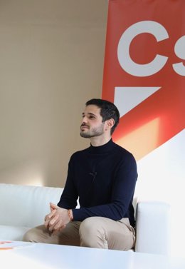 El secretario de Comunicación de Cs en Castilla-La Mancha, Pablo Sarrión, en entrevista con Europa Press