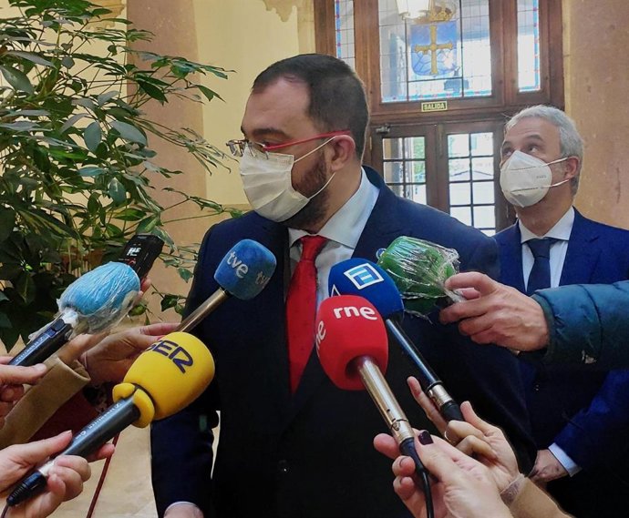 El presidente del Principado, Adrián Barbón