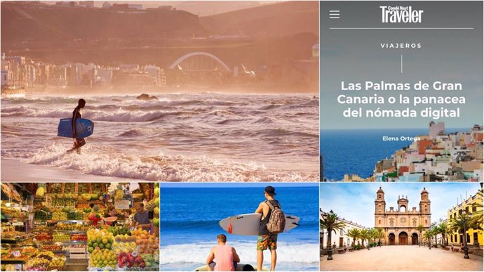 Condé Nast Traveler publica un reportaje sobre el atractivo de Las Palmas de Gran Canaria para los nómadas digitales