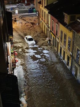 Inundación en Avilés