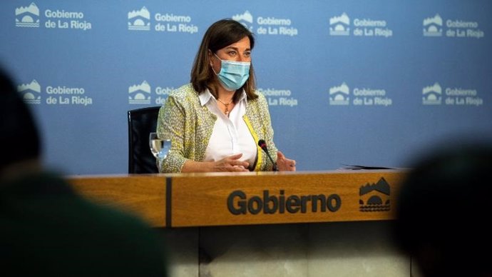 La portavoz del Gobierno, Sara Alba, en comparecencia de prensa