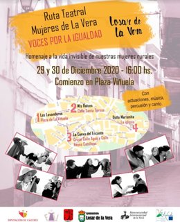 La ruta teatral 'Mujeres de la Vera' llega esta semana a Losar de la Vera